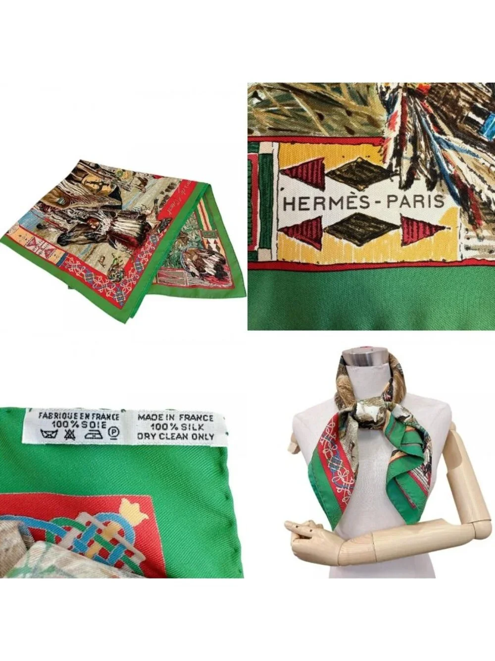 Hermes Carre 90 Les Cheyenne Scarf
